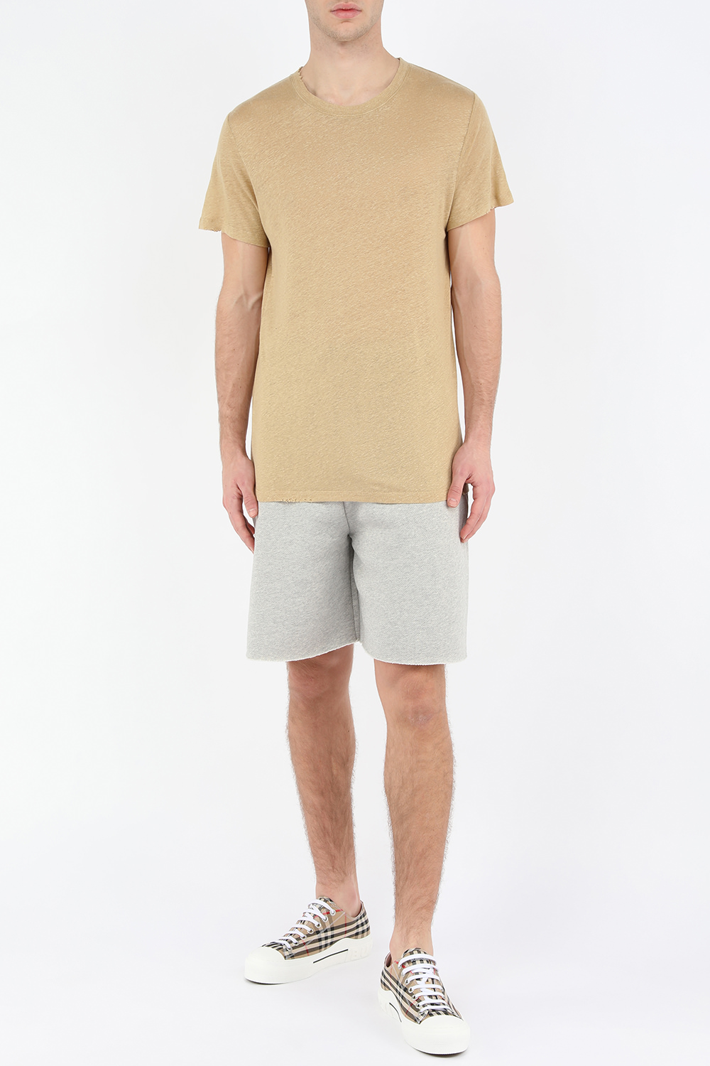 חולצת פשתן בגוון בז'